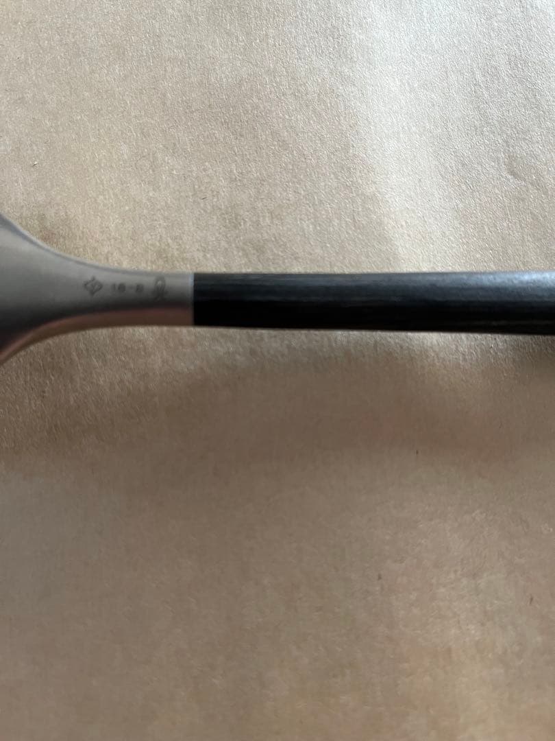 柳宗理　黒柄　デザートスプーン　デザートフォーク　カトラリー　　3本刃