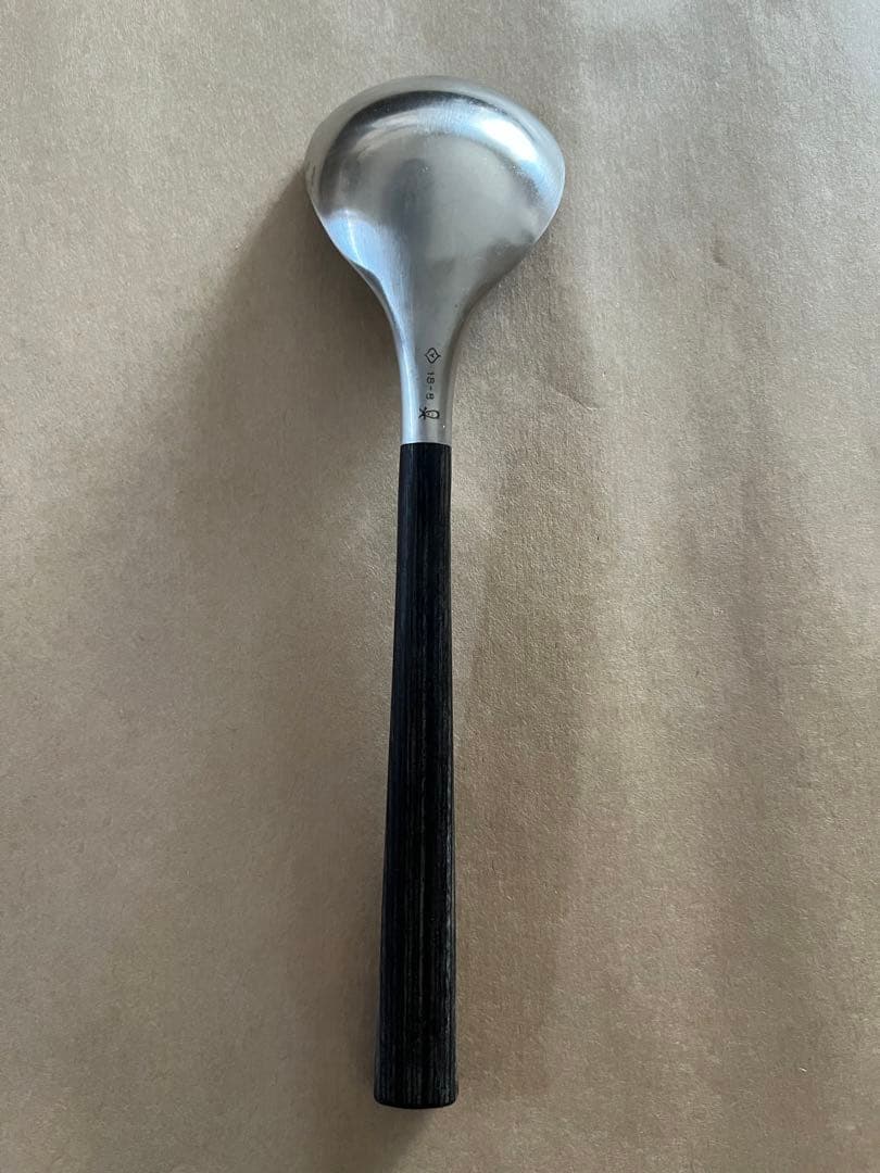 柳宗理　黒柄　デザートスプーン　デザートフォーク　カトラリー　　3本刃