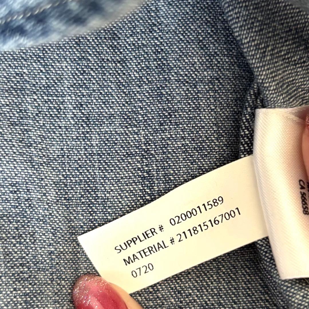 【極美品✨】ポロラルフローレン　シャツ　ボウタイ　ポニー刺繍　インディゴ　８