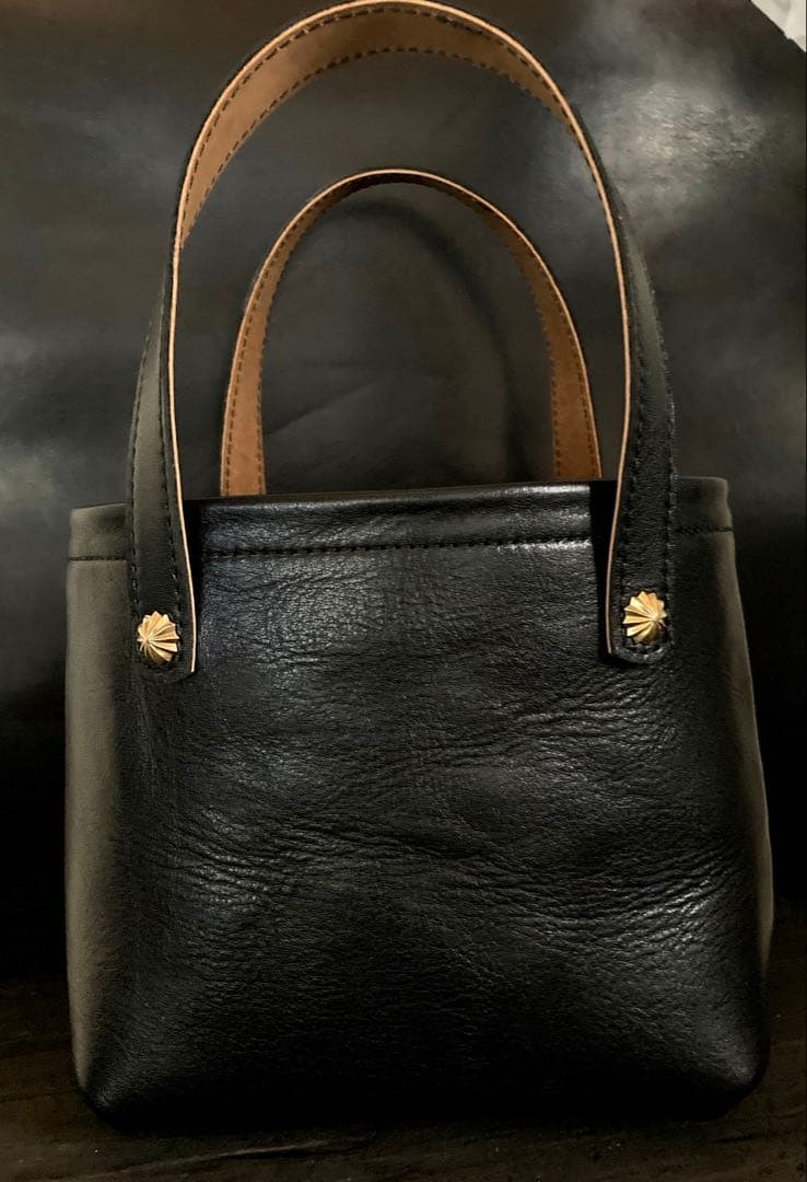 姫路オイルレザー　ミニトートバッグ