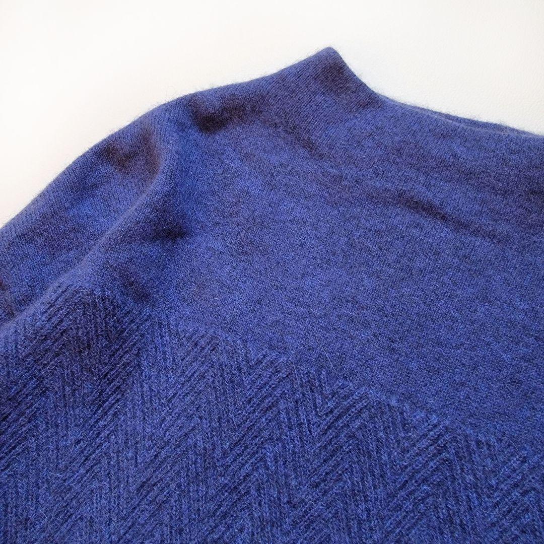 ネイチャーズ●高級ヤク100%♪ミックスカラーが素敵なヘリンボーン柄編みニット