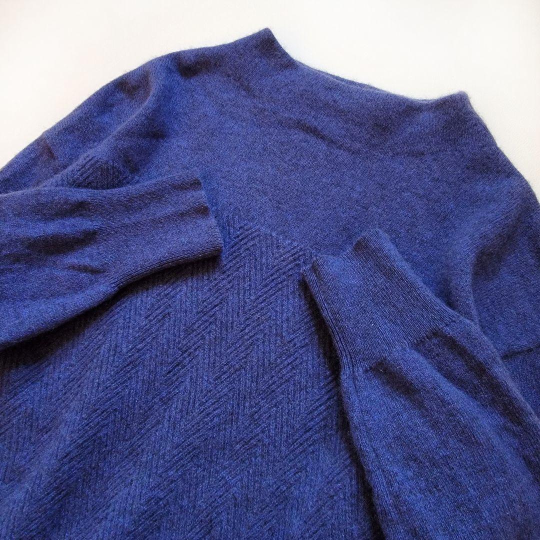 ネイチャーズ●高級ヤク100%♪ミックスカラーが素敵なヘリンボーン柄編みニット