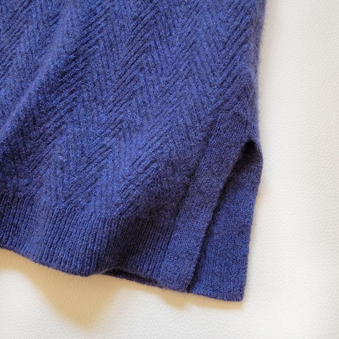 ネイチャーズ●高級ヤク100%♪ミックスカラーが素敵なヘリンボーン柄編みニット