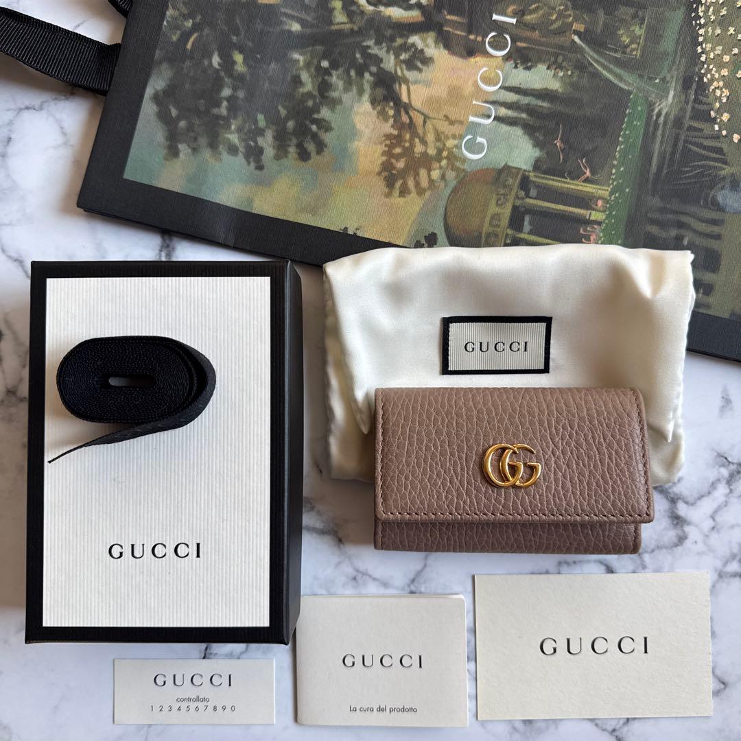 S【新品未使用】GUCCIグッチ GGマーモント レザー6連キーケース