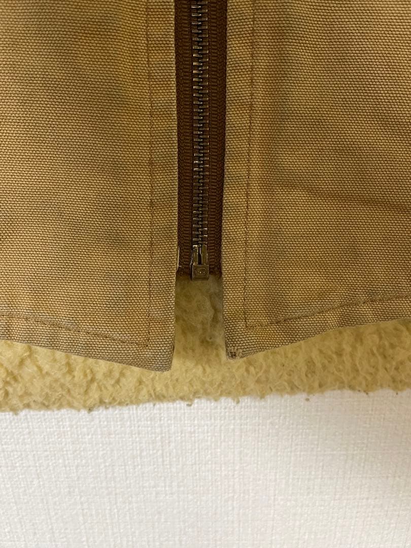 カーハート　ブラウンダックボアベスト　carhartt ベスト　ダックベスト