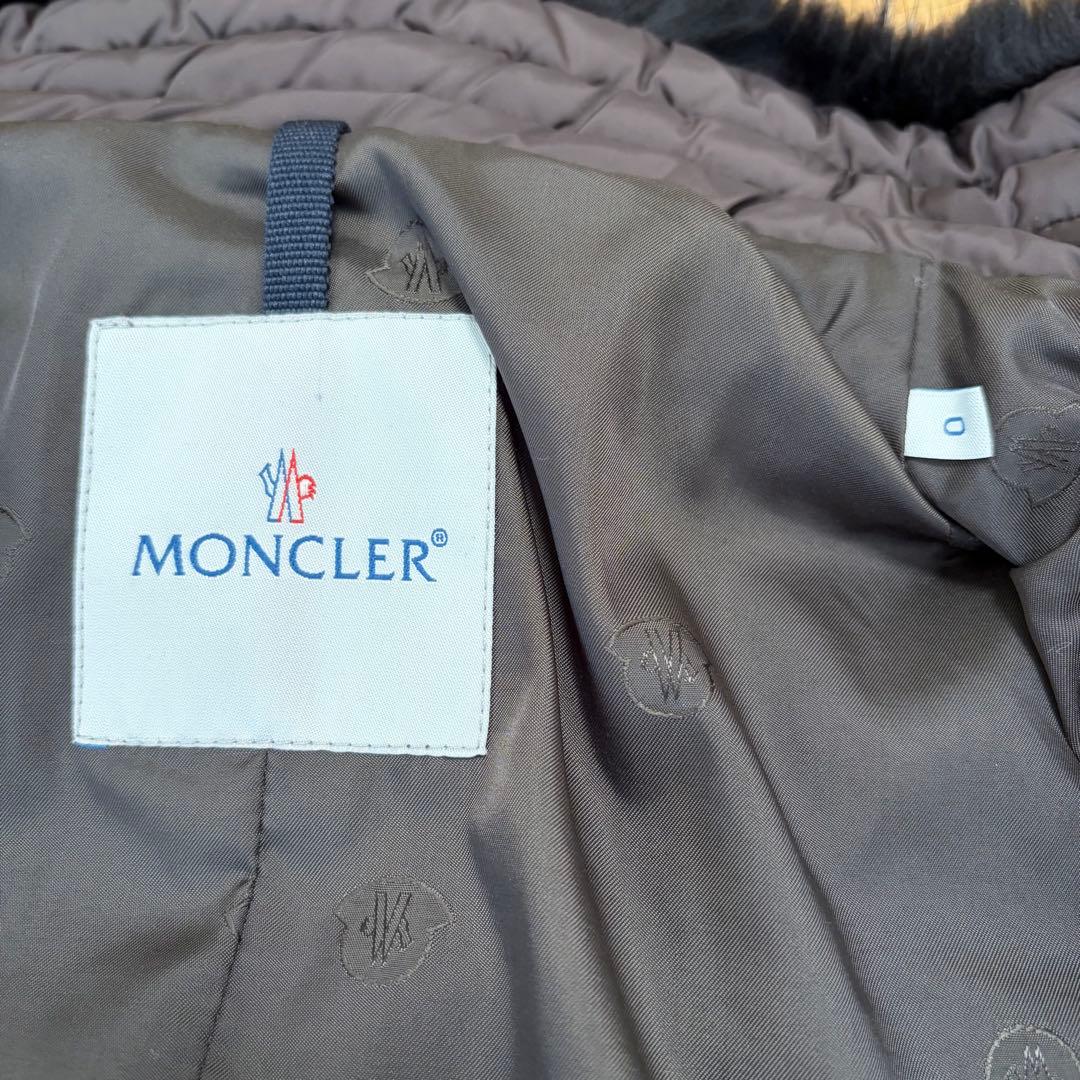 モンクレール MONCLER ブラウン ファー付き ダウンジャケット 0