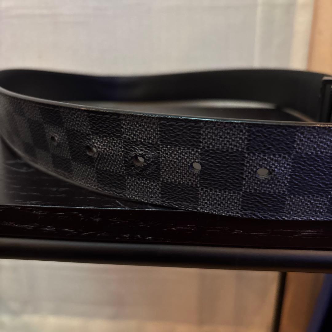 ルイヴィトン　ダミエ　ブラック　メンズベルト