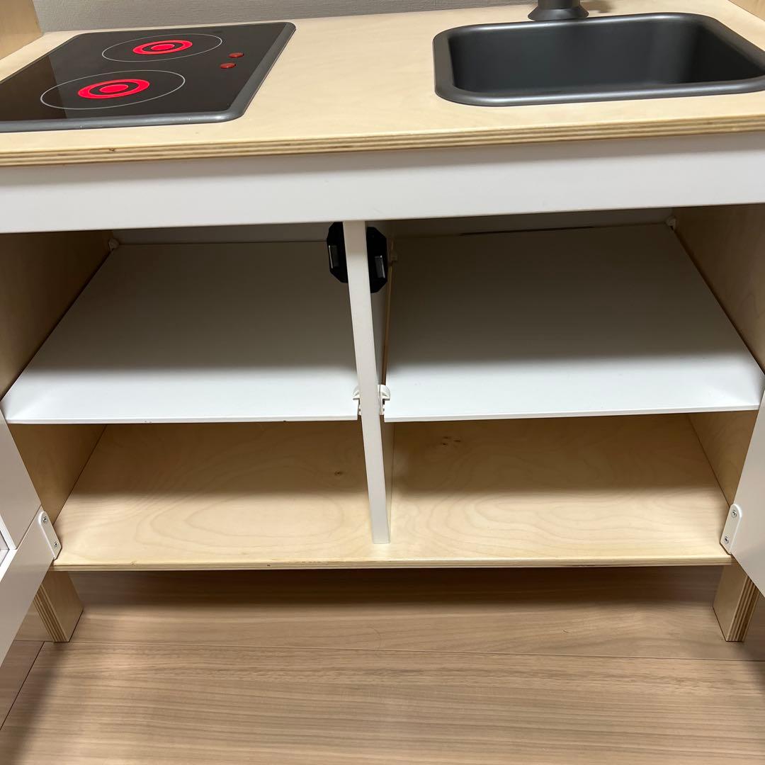 【美品】IKEA おままごとキッチンDUKTIG ホワイト　イケア　送料込