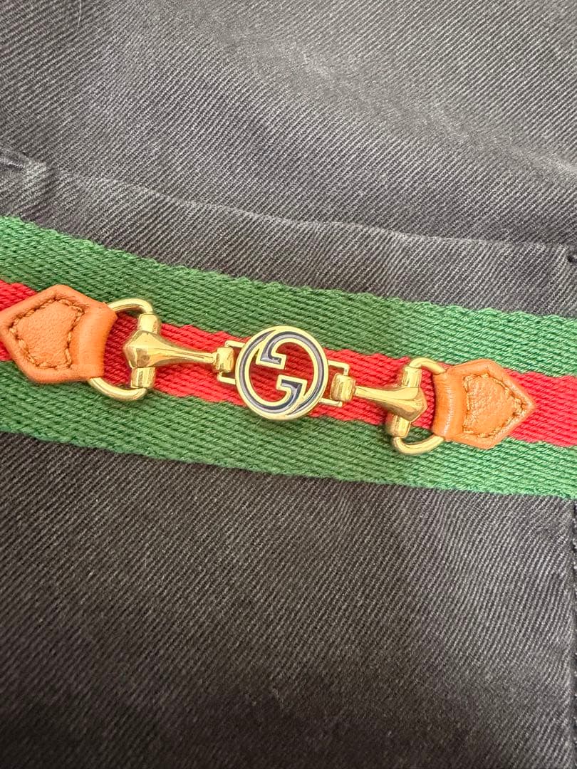 GUCCI ブラック デニムシャツ メンズ