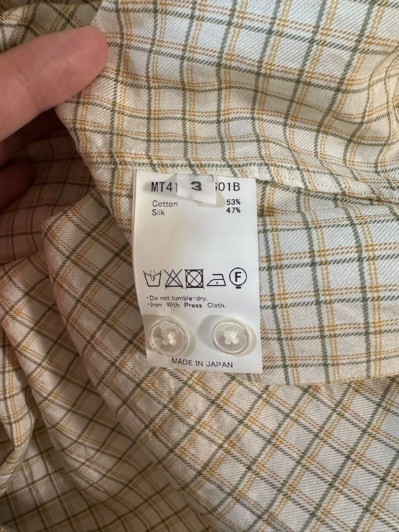 MAATEE&SONS 24SS LIAN C/S CHECK サイズ　3