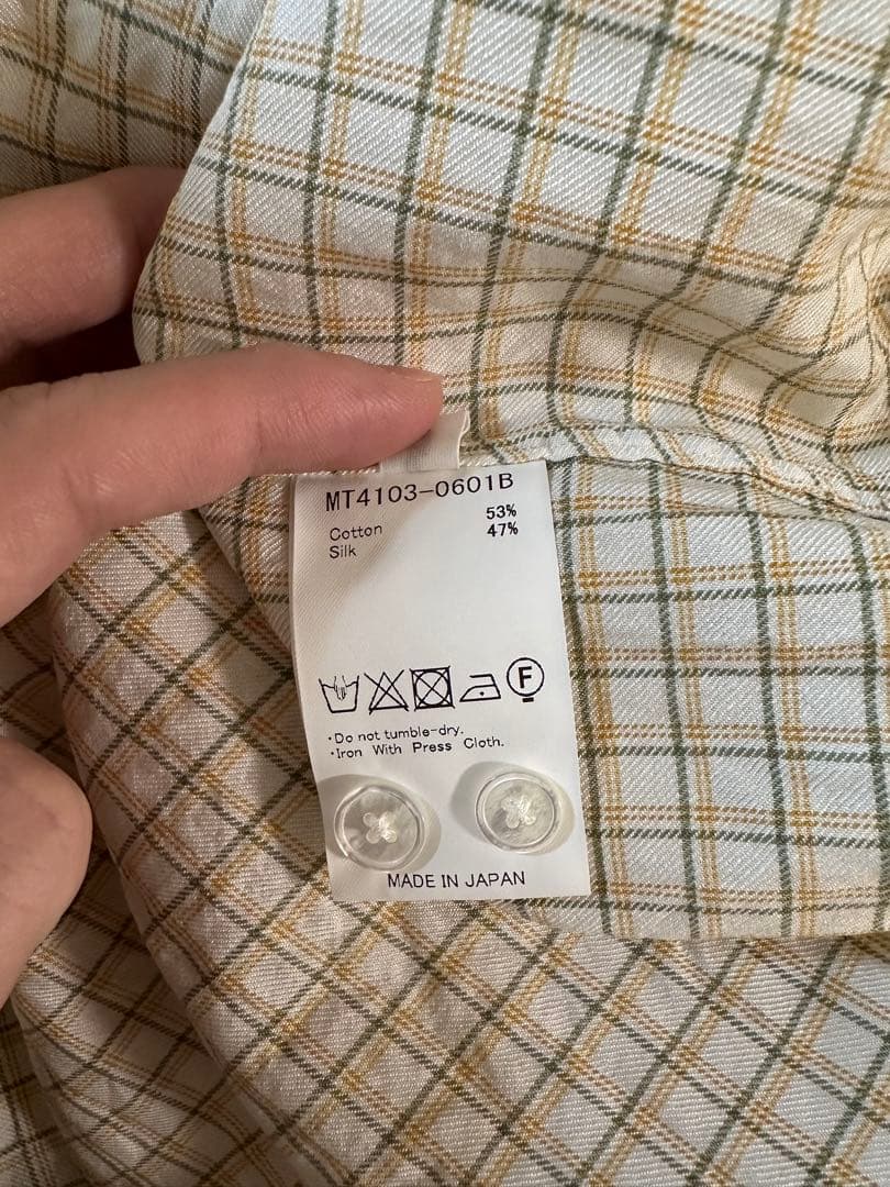 MAATEE&SONS 24SS LIAN C/S CHECK サイズ　3