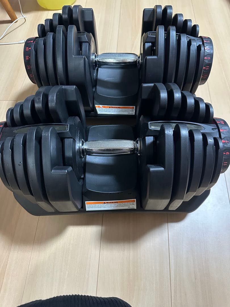 ②写真下側ダンベル 可変式 40kg 2個セット 多機能