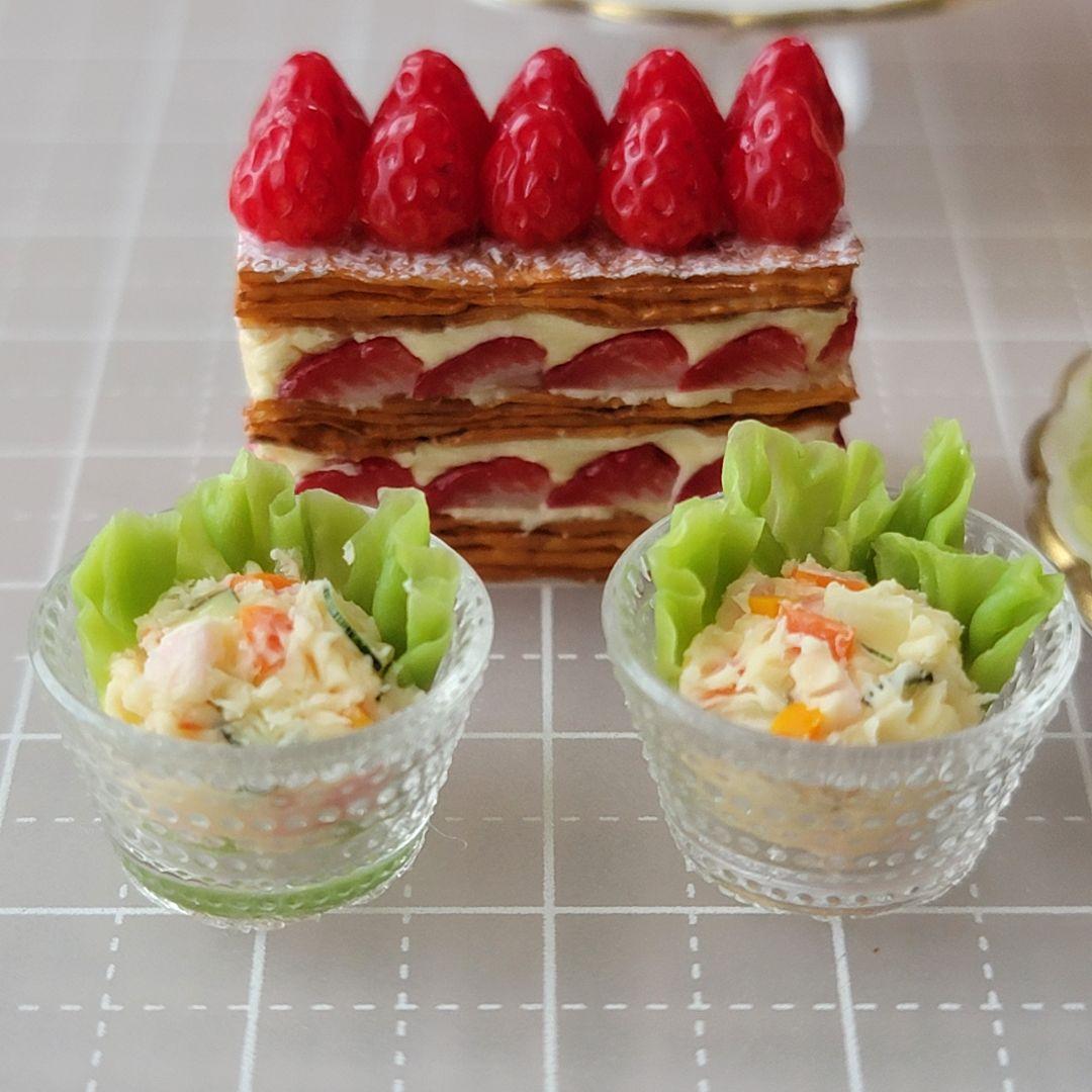 ミニチュアフード パーティーフードセット ～ダイニングテーブルセット付き～