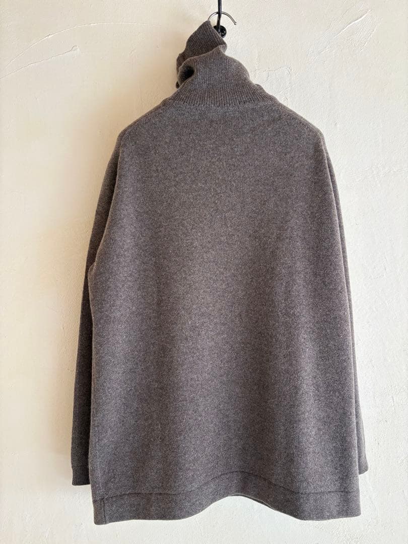 エルメスマルジェラ期ミドルゲージカシミヤタートルニットバランタイン製　トープ