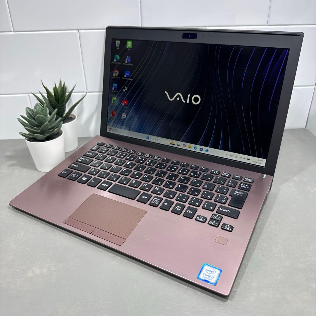 【限定】VaioS11ブラウン＆ブラック☘8世代i7メモリ16NVMe512