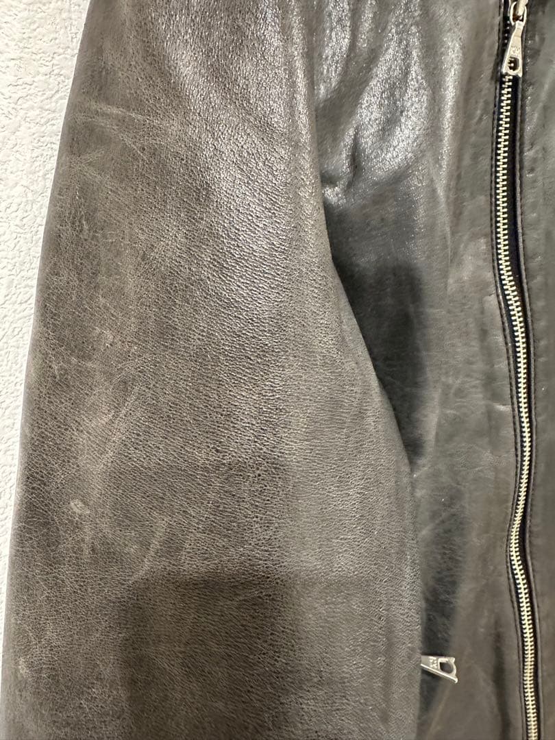 【稀少】キャサリンハムネット　アーカイブレザーライダース　フェード00s 黒