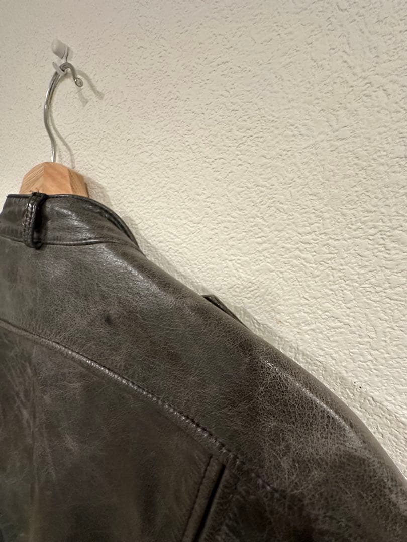 【稀少】キャサリンハムネット　アーカイブレザーライダース　フェード00s 黒