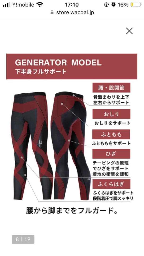 未使用CW-Xジェネレーターモデル2.0黒L HZO699