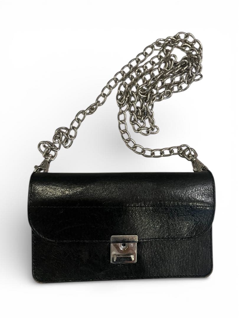 ブラックチェーンショルダー財布