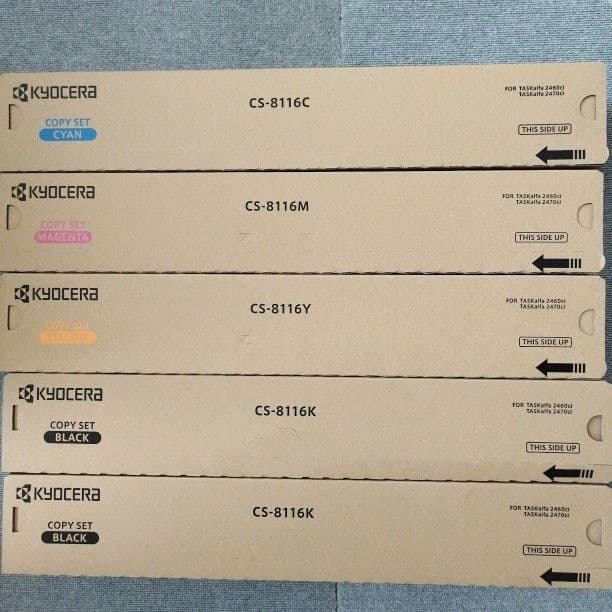 匿名配送・新品未使用品　京セラ 純正トナー CS-8116KKYMC 計5個