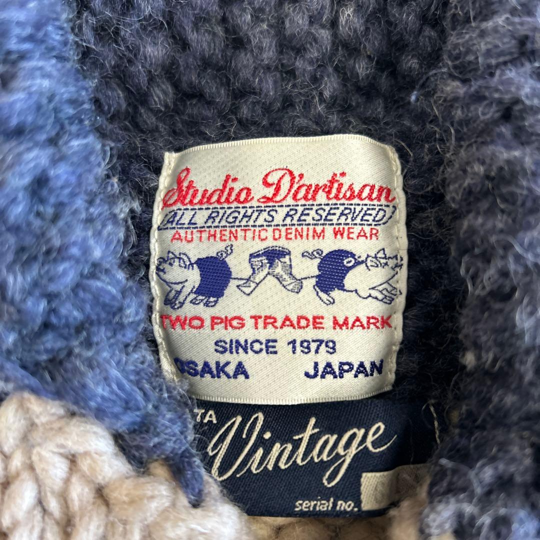 Kanata 可愛いブタ柄Studio Dartisan カウチンニット