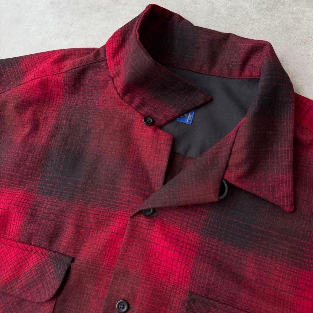 n*9様 PENDLETON ペンドルトン ボードシャツ オンブレ XXL レッ