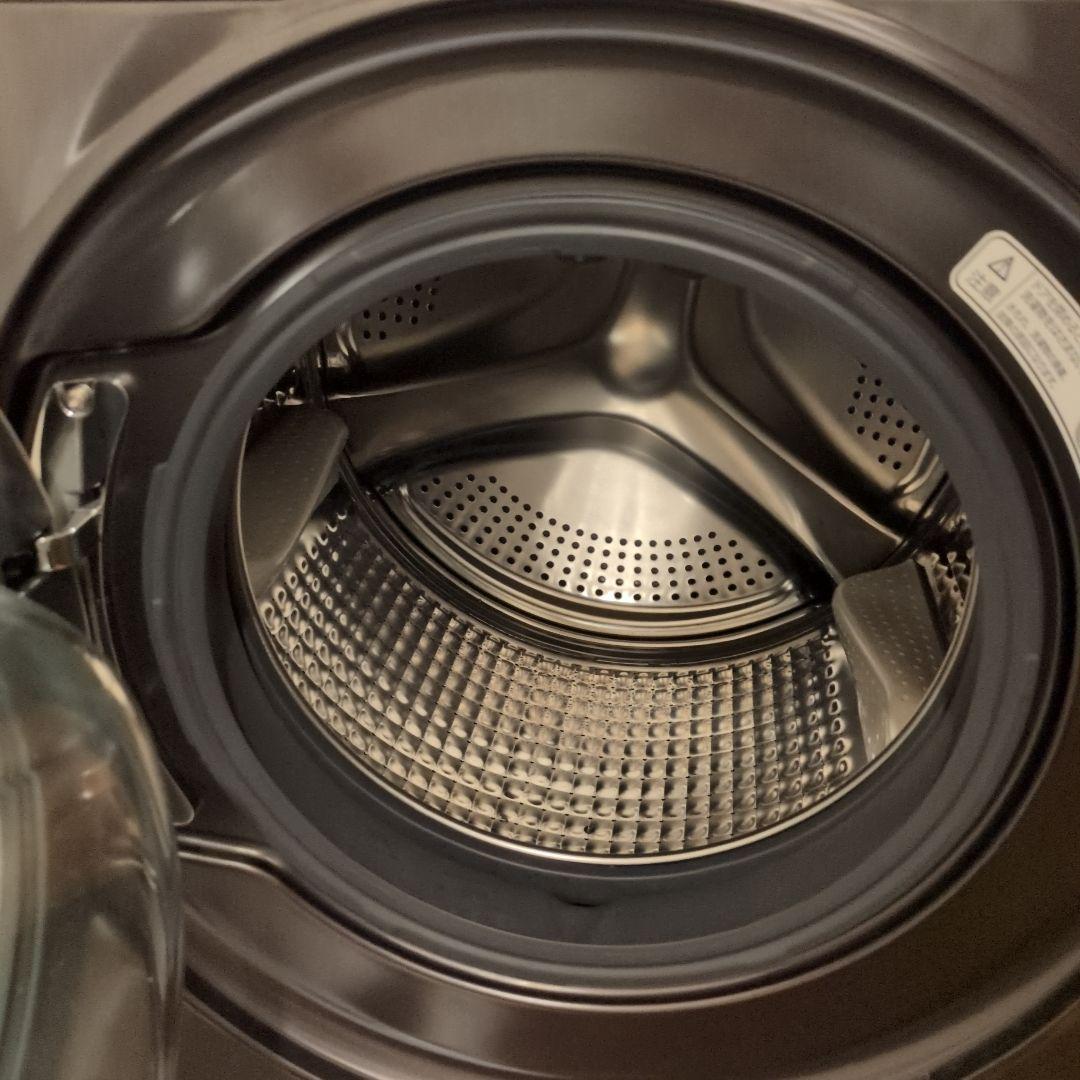 AQUAアクア ドラム洗濯機 左開き AQW-DX12R　5年保証書付き