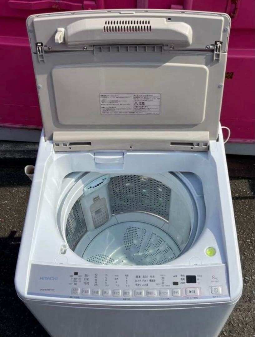 HITACHI 日立 ヒタチ 全自動電気洗濯機 BW-V80G形 2021年製