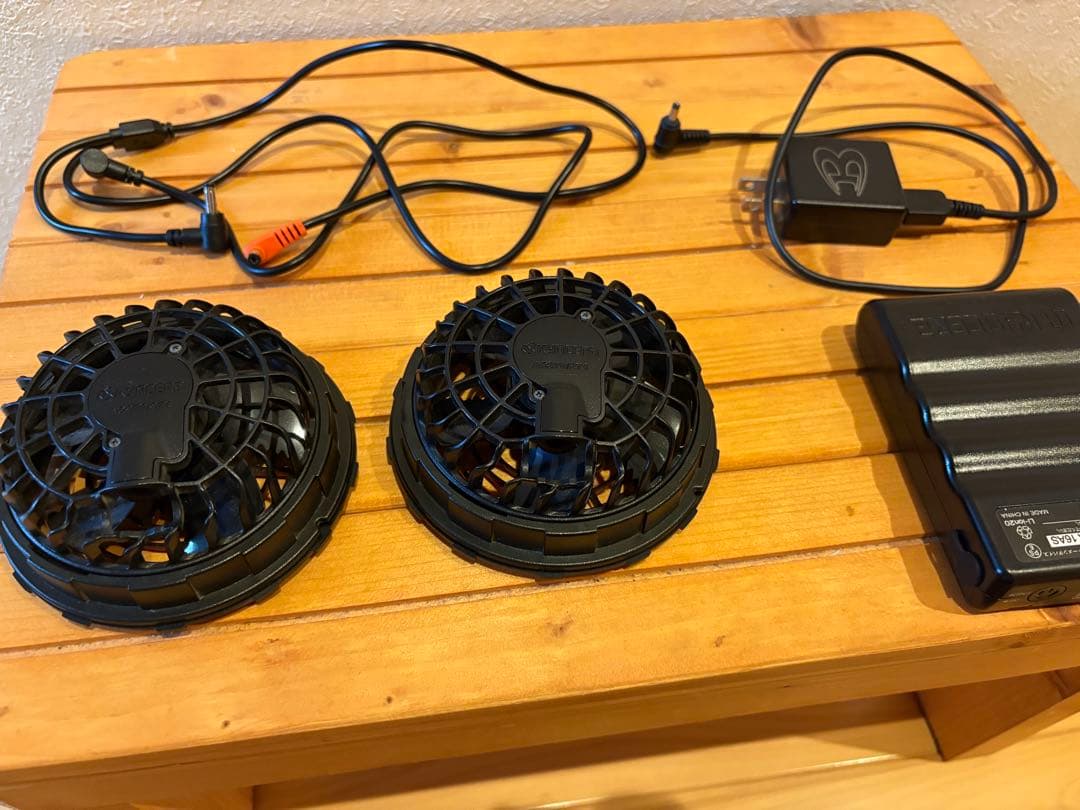 バートル13v 空調ファン　レッド