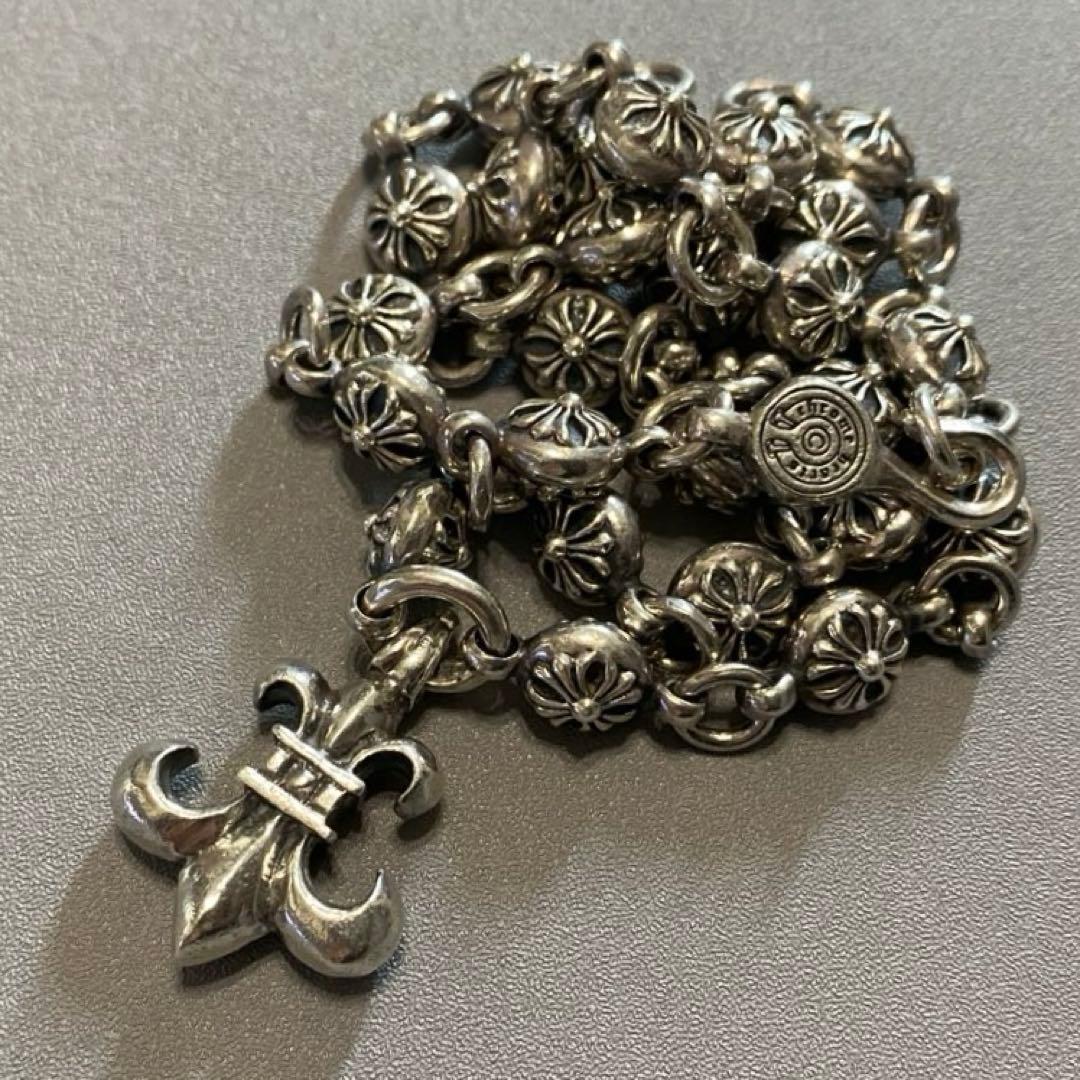 E*T様 CHROME HEARTS BSフレア クロスボール チェーン ネック