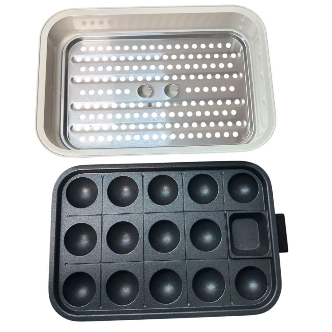 recolte ホットプレート&たこ焼きセット　RHP-3 ベージュ