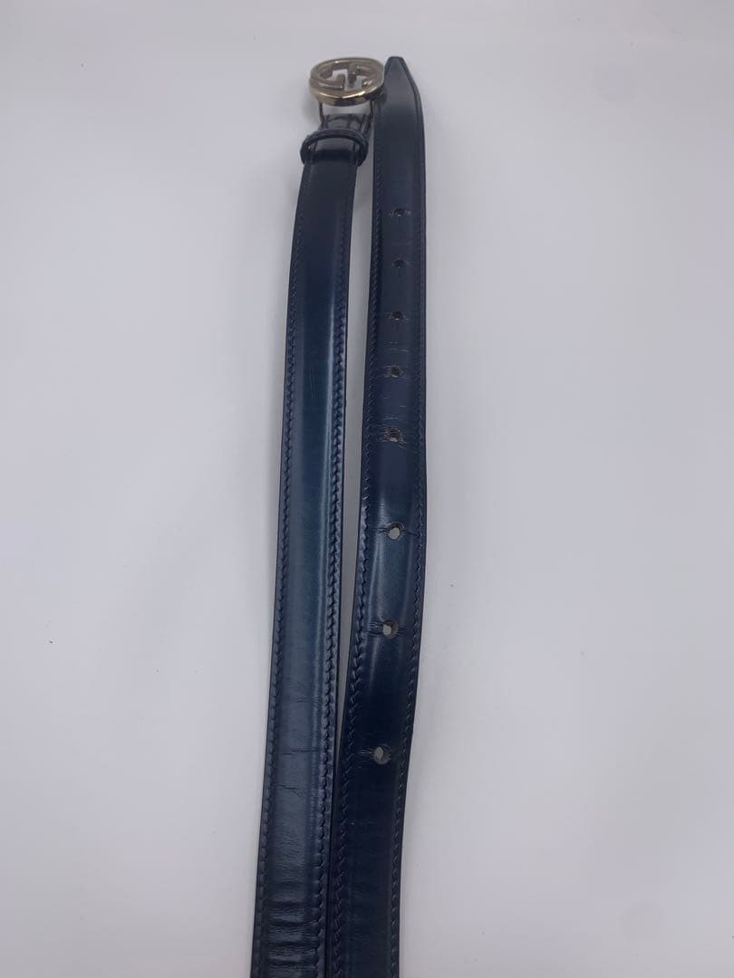 GUCCI グッチインターロッキングG ベルト シルバー レディース