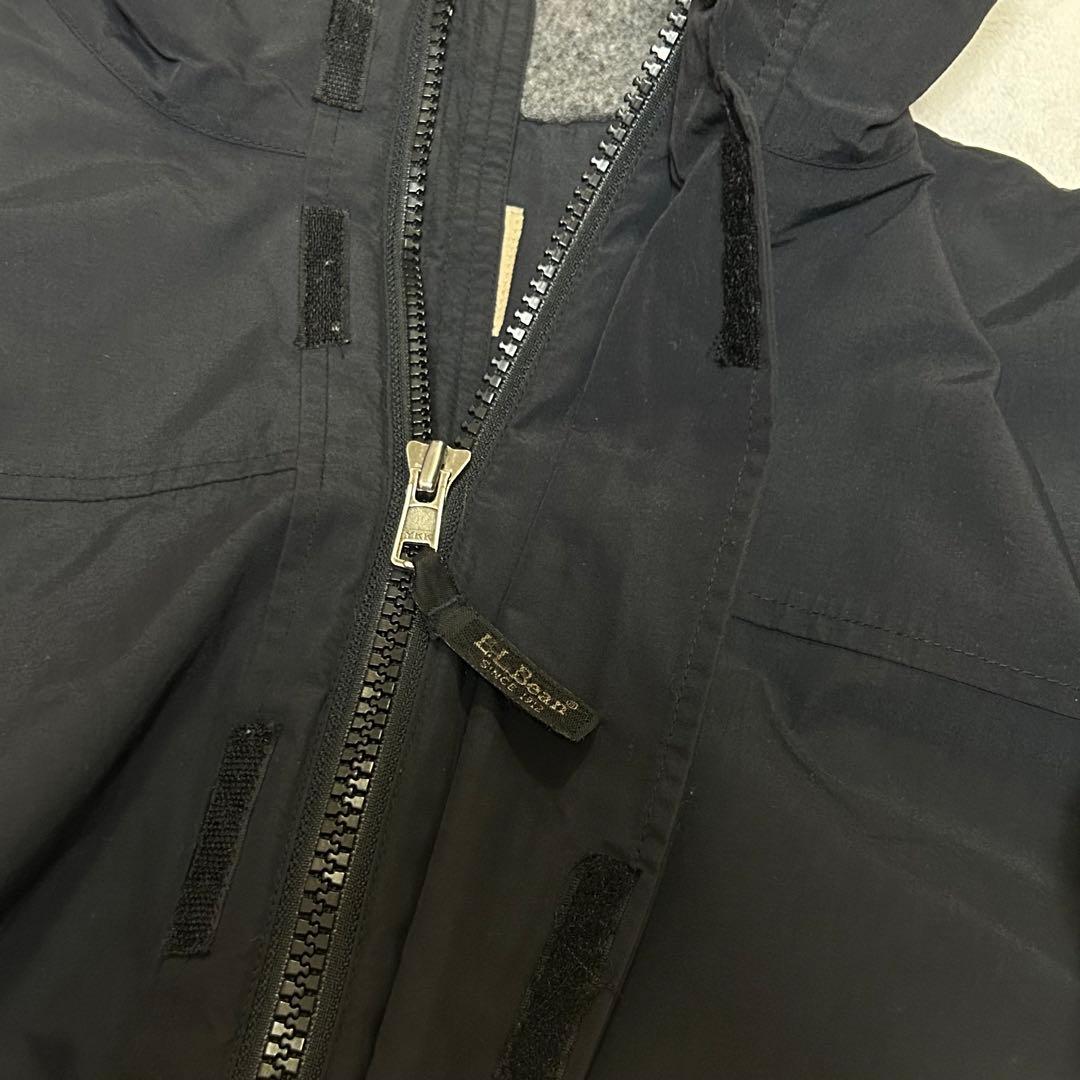 【90s 美品】L.L.BEAN ウォームアップジャケット　ゴアテックス　黒