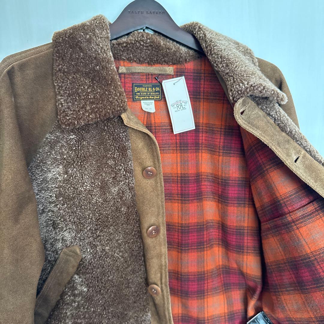 ダブルアールエル　RRL 熊ジャン　シアリング　スエード　L