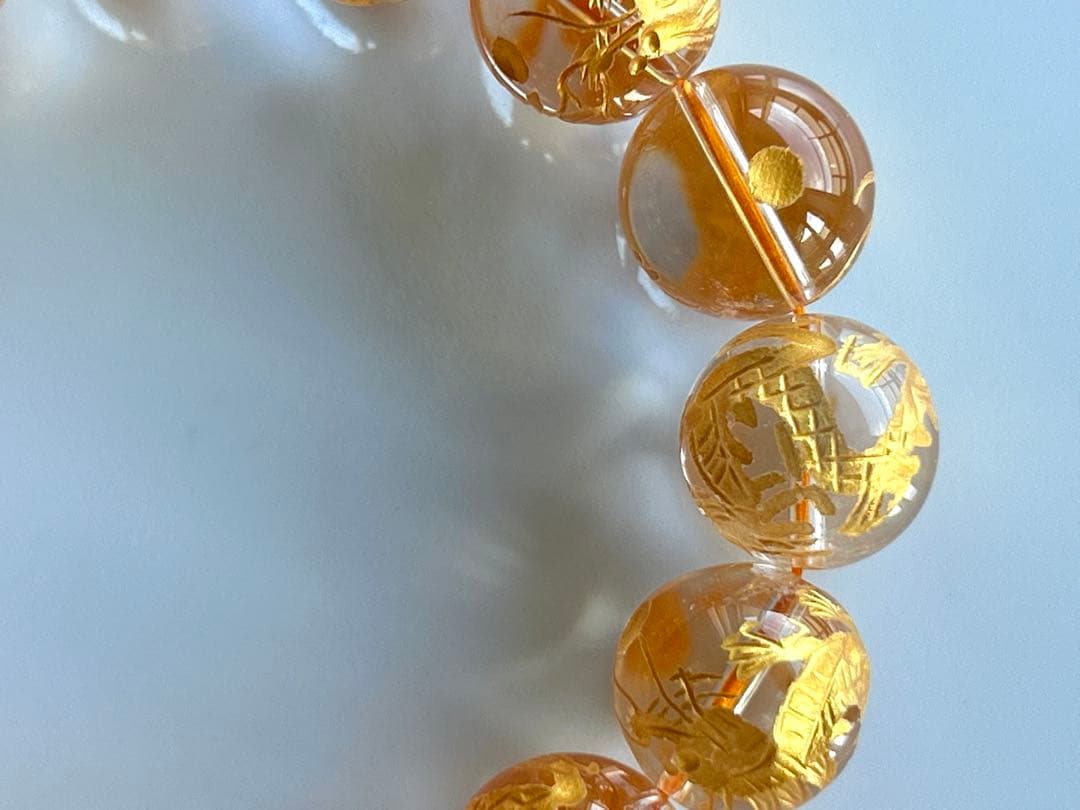 ✨二翼のパパ 様お取り置き分✨超美品✨ヒマラヤ水晶　ブレスレット✨龍