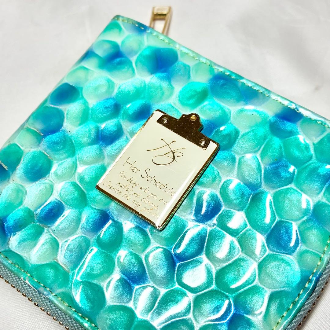 【人気】 ハースケジュール 二つ折り財布 ビューティフルアイランド 完売品