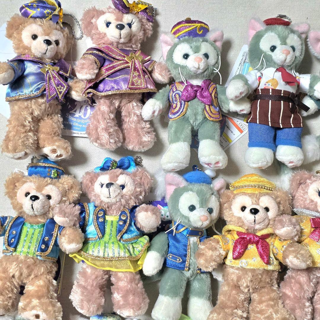 【バラ売り可】ダッフィー シェリーメイ ジェラトーニ ぬいぐるみバッジ 20体