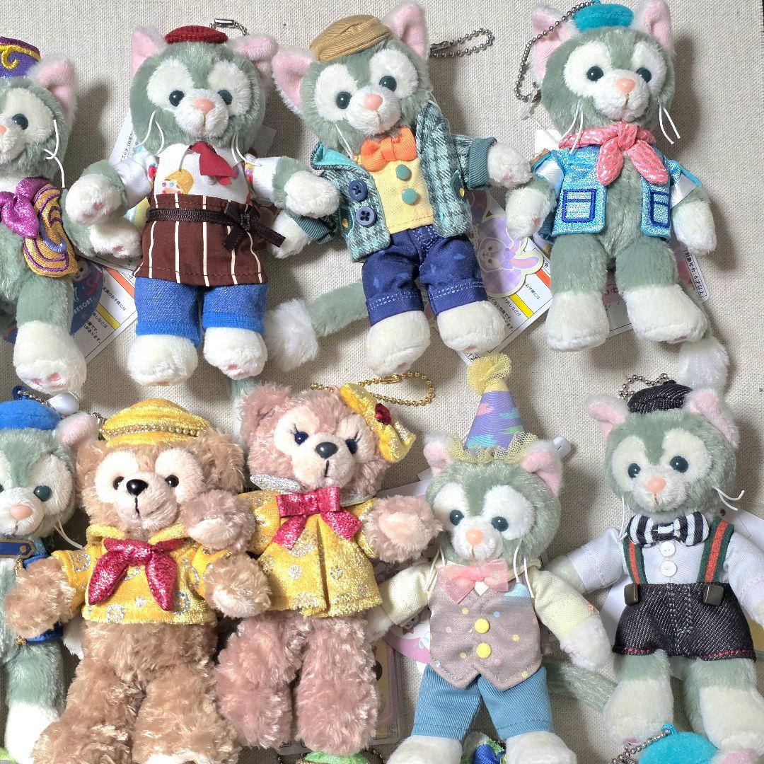 【バラ売り可】ダッフィー シェリーメイ ジェラトーニ ぬいぐるみバッジ 20体