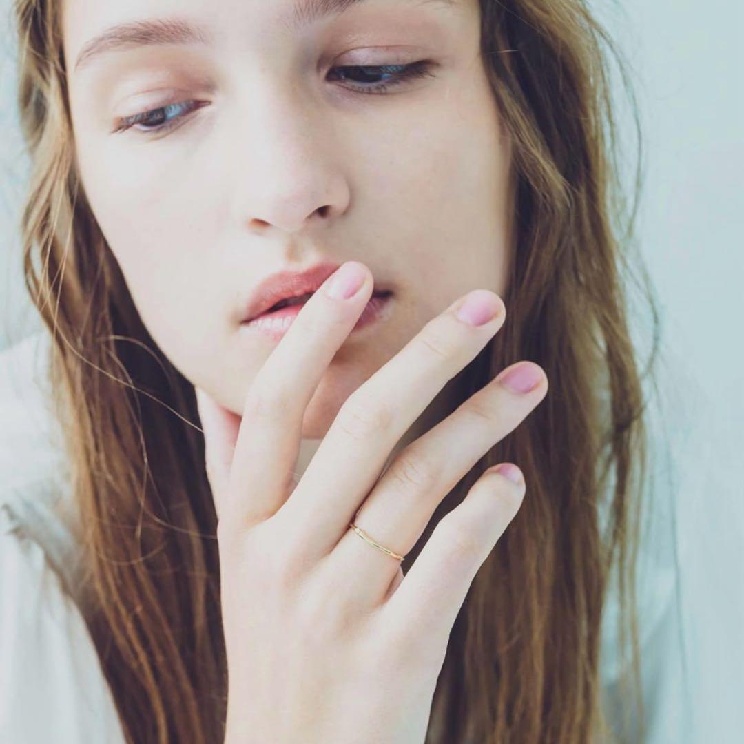 ete K10YG ペア ダイヤモンド リング 7号