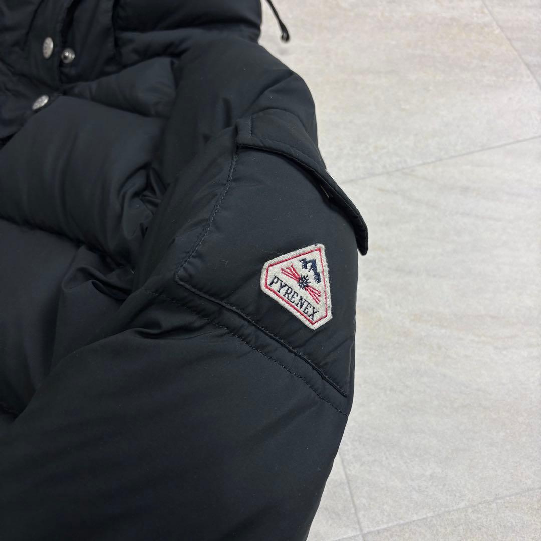 PYRENEX ピレネックス AVIATOR ダウンジャケット フード ブラック