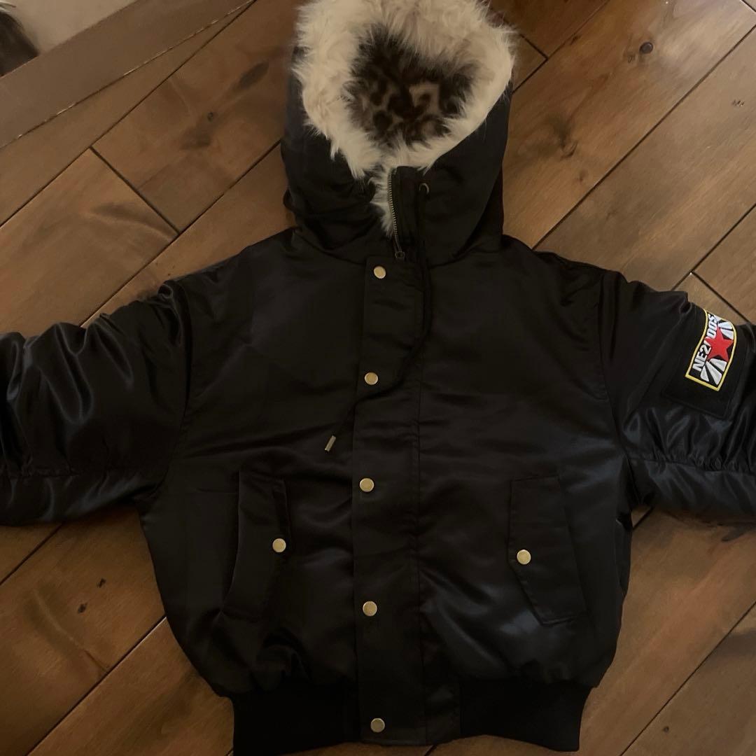 ジャケット・アウター Leopard Fur Hooded Jacket mry001993