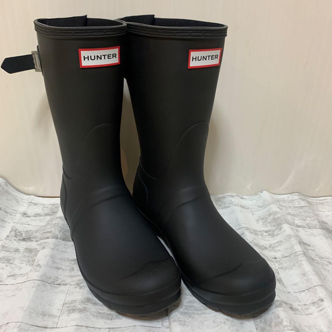 HUNTER ブラック ラバー 長靴 UK 6
