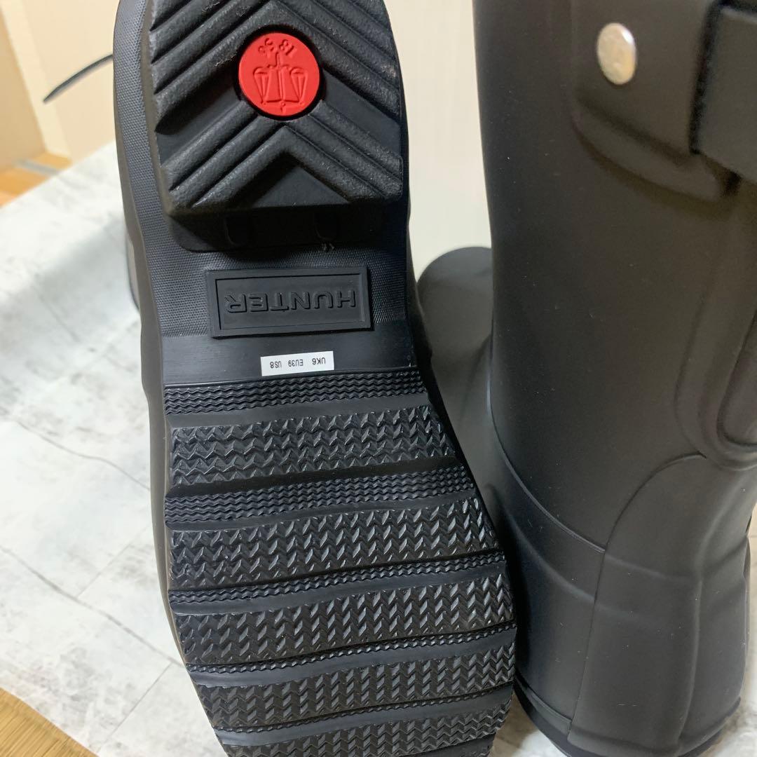 HUNTER ブラック ラバー 長靴 UK 6