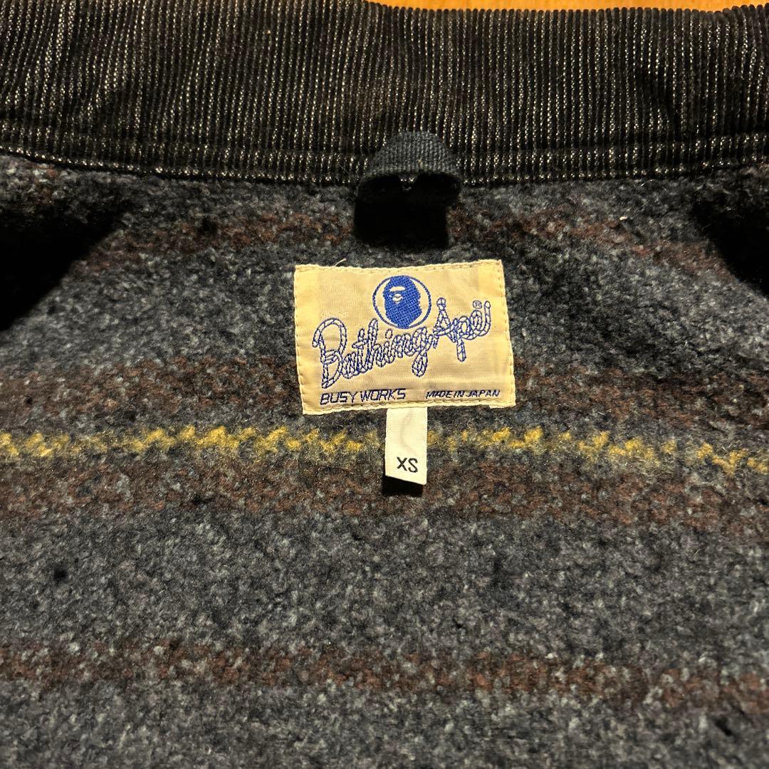 A BATHING APE デトロイトジャケット 日本製 ネイビー XS