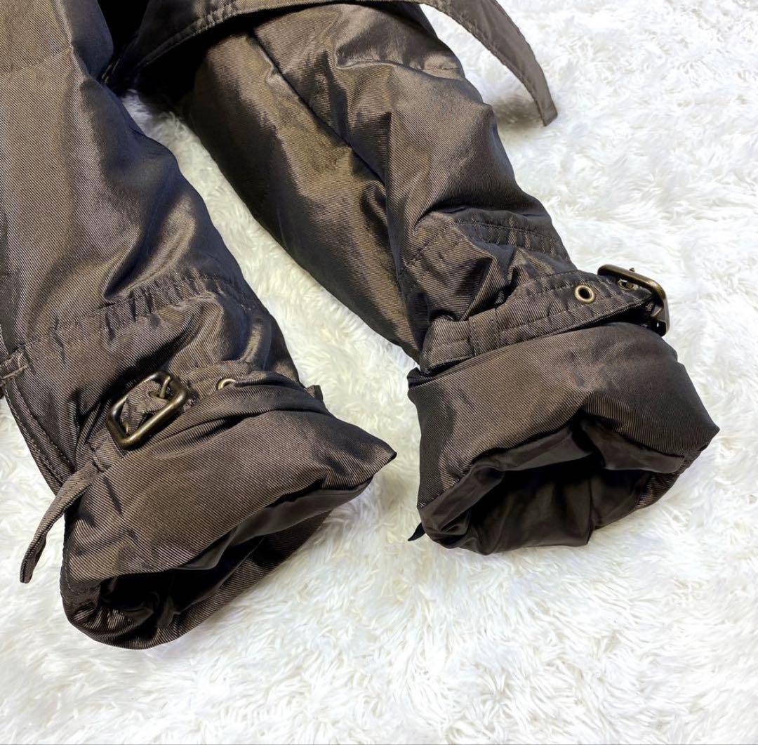 美品 BURBERRY LONDON ダウンコート シャドーチェック Aライン