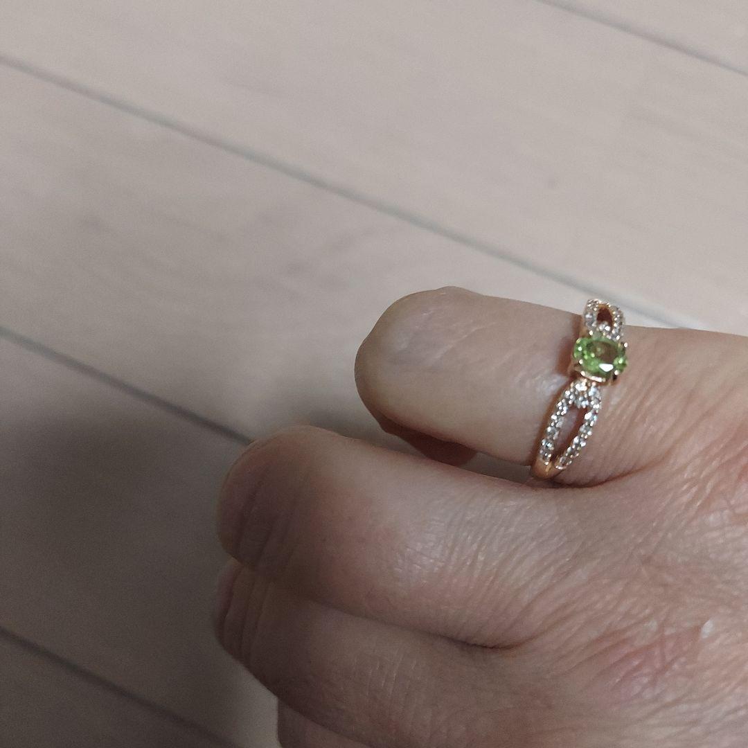 ペリドット×ダイヤモンドリング11号