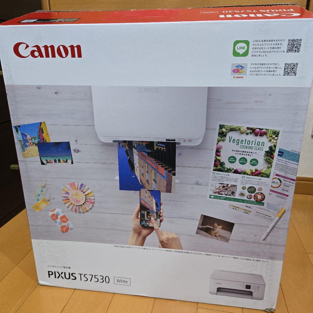 Canon PIXUS TS7530WH WHITE インクジェットプリンター