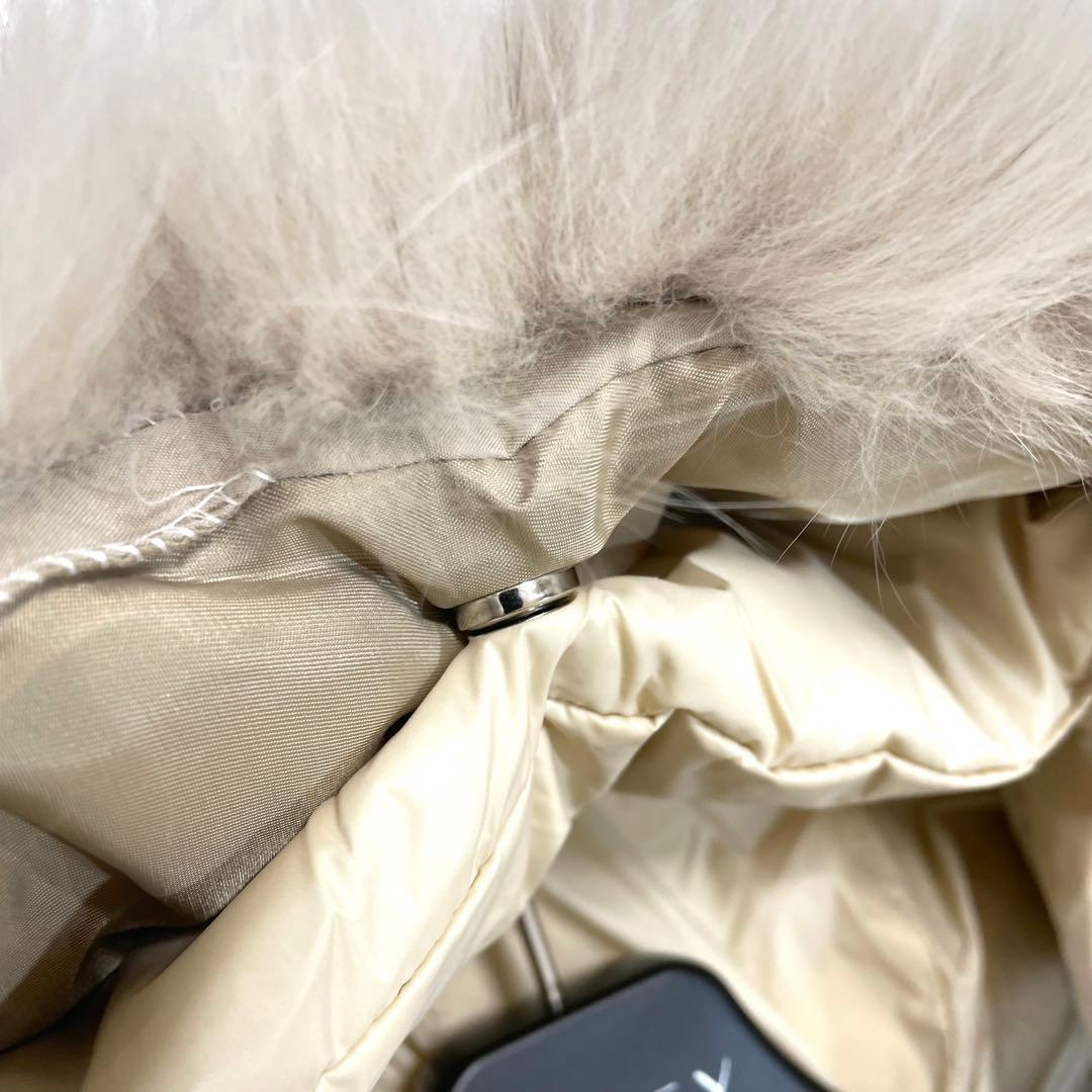 今期 Salang サラン フォクスファー ロングダウンコート ワンホン