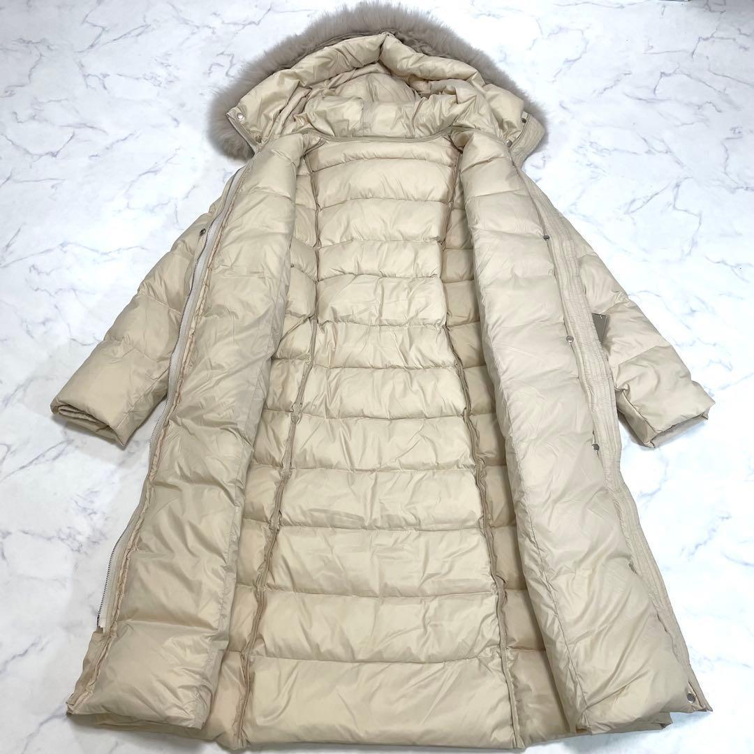 今期 Salang サラン フォクスファー ロングダウンコート ワンホン