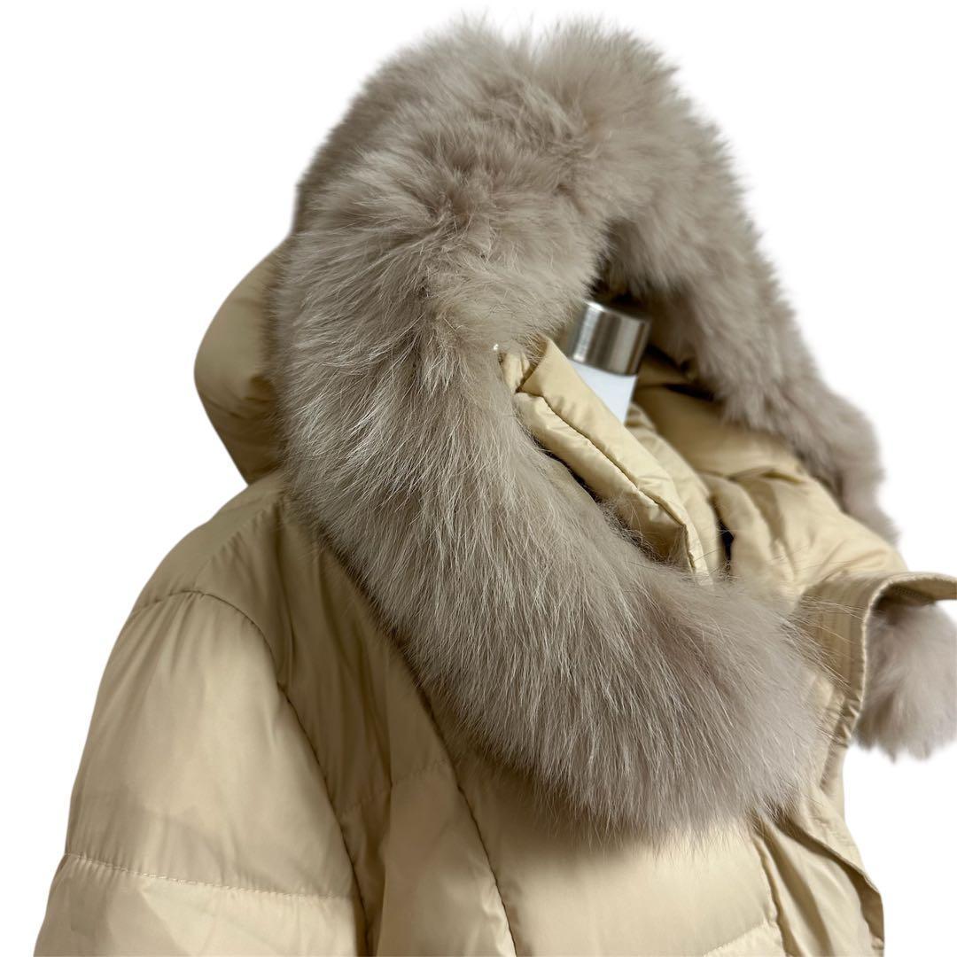 今期 Salang サラン フォクスファー ロングダウンコート ワンホン